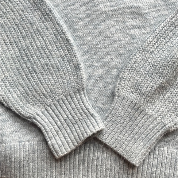 WHBM Cozy Light Blue Cowl Neck Sweater - Size Large - Picture 10 of 10